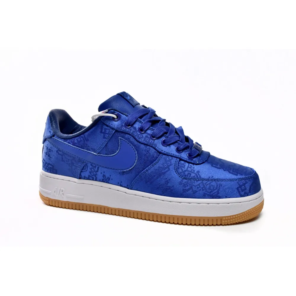 CLOT x Nike Air Force 1 Low Premium Blue Silk CJ5290-400 