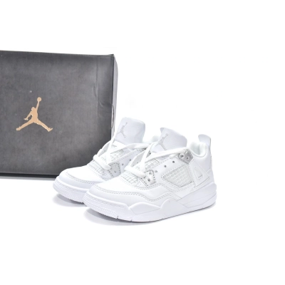 Jordan 4 Kids Shoes Retro Pure Money (2017) 308499-100 02
