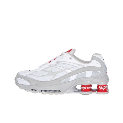 Supreme x nike shox ride 2 white 01