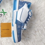 Louis Vuitton Trainer Blue Cloth Surface  GO0232