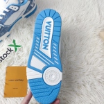 Louis Vuitton Trainer Blue Cloth Surface  GO0232