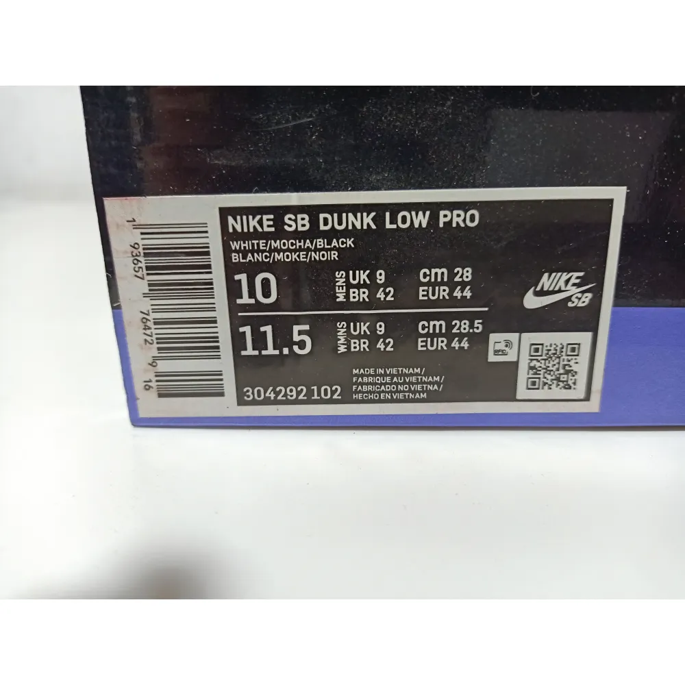 Nike SB Dunk Low Trail White Brown 304292-102
