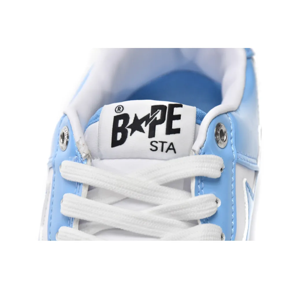 Cheap  A Bathing Ape Bape Sta Low White Blue(BapeSta)