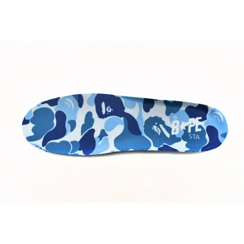 Cheap  Fake BapeSta Low White Blue Camouflage