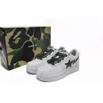 Cheap Bape Sta Low White Green Camouflage 1H20-191-045(BapeSta)