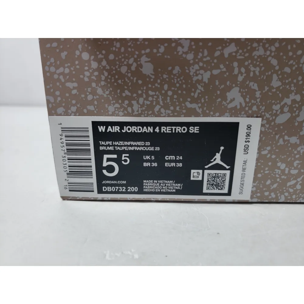 Cheap Air Jordan 4 Retro "Taupe Haze"  DB0732-200