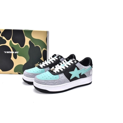 Cheap  Bape Sta Low Grey Black Fake(BapeSta) 02