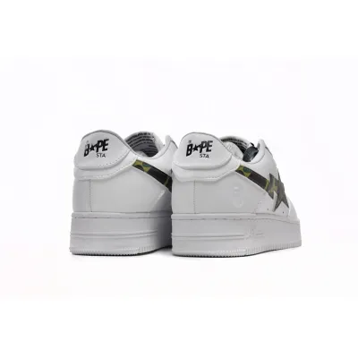 Cheap Fake Bape Sta Low White Green Camouflage(BapeSta) 02
