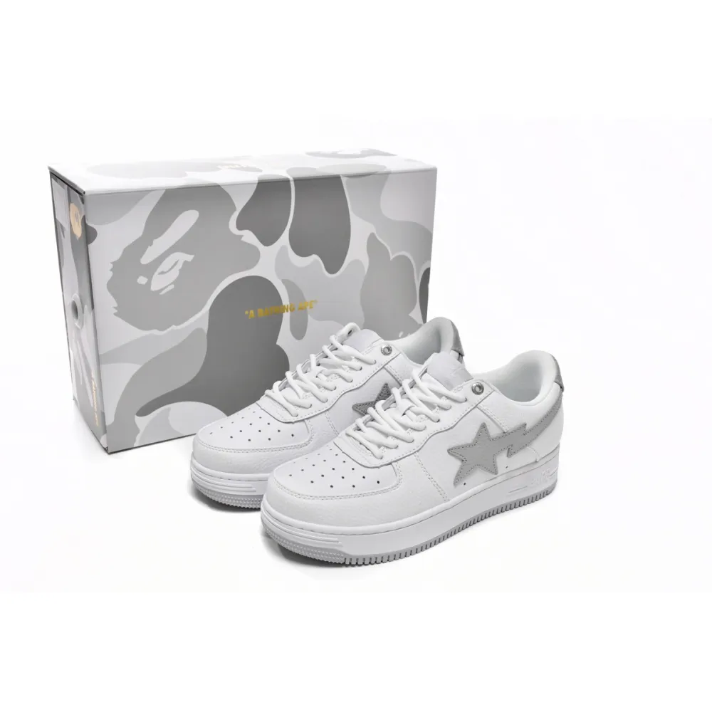 Cheap Bape Sta Low White Grey 1H73-191-921