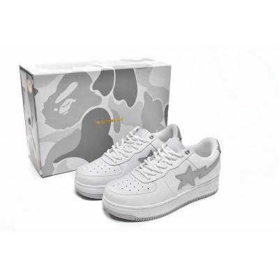 Cheap Bape Sta Low White Grey 1H73-191-921 02