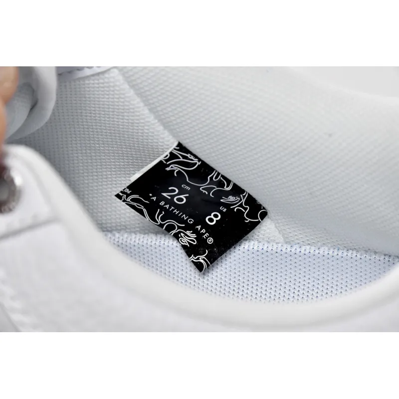 Cheap Bape Sta Low White Grey 1H73-191-921