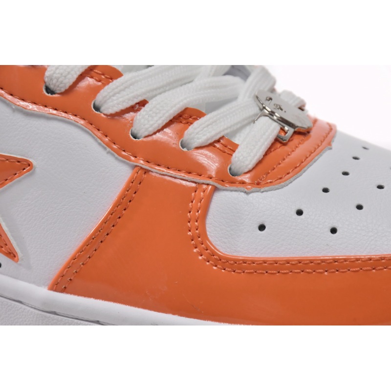 Cheap Fake Bape Sta Low White Orange 1H70-191-001(BapeSta)