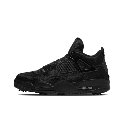 Air Jordan 4 Retro Golf Black Cat Pony Hair 01