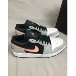 Air Jordan 1 Low Black Grey Pink4 553558-062