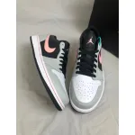 Air Jordan 1 Low Black Grey Pink4 553558-062