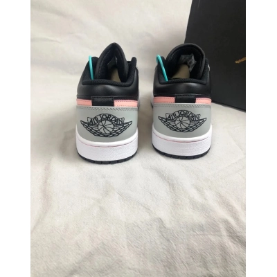 Air Jordan 1 Low Black Grey Pink4 553558-062 02