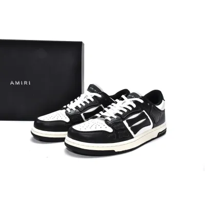 AMIRI Skel Top Low Black White MFS003-004 02