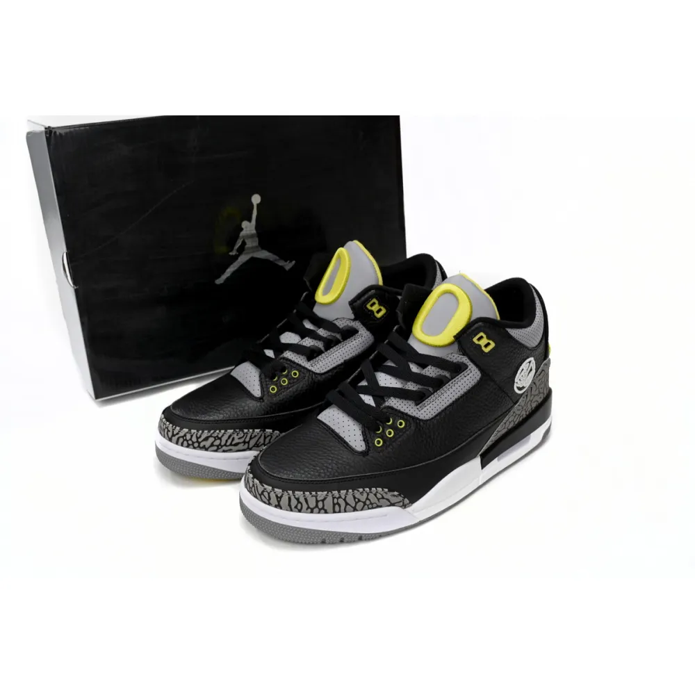 Air Jordan 3 Retro Pine Black Grey  H011-MNJDLS-5