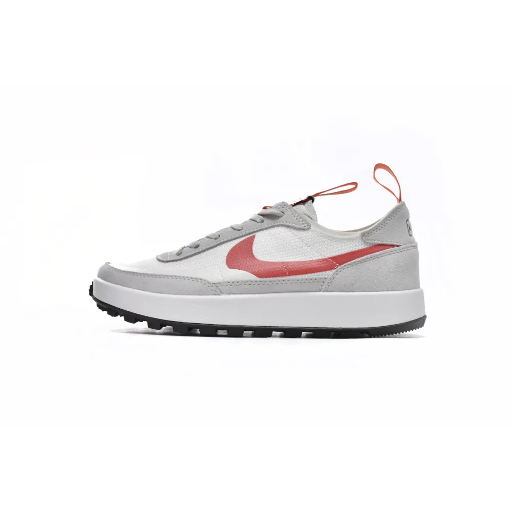 Tom Sachs x NikeCraft General Purpose Shoe Rice Grey Red DA6672-300