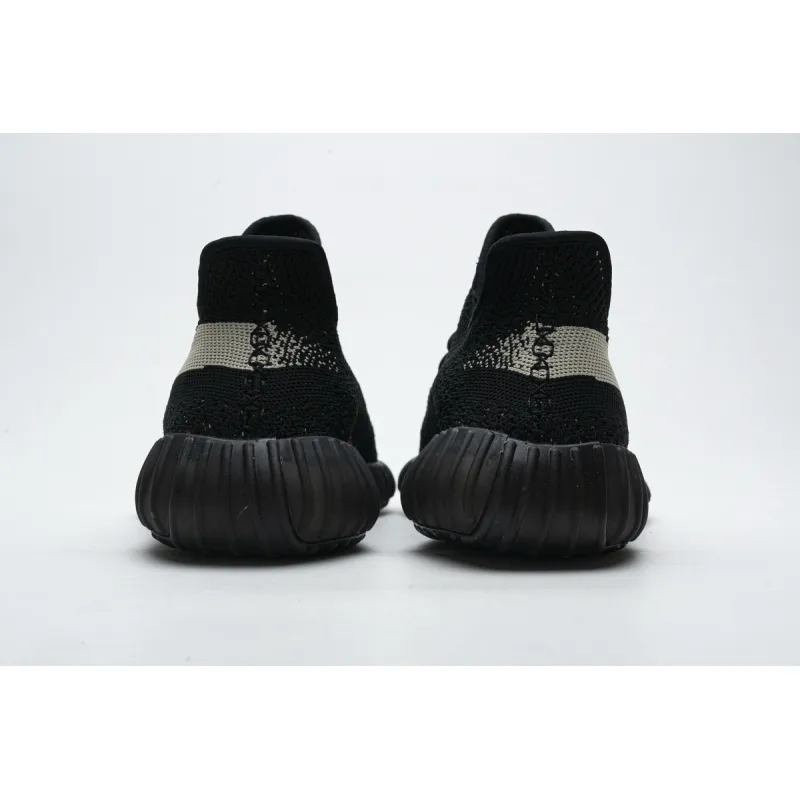 (OG)Adidas Fake Yeezy 350 V2 Core BlackWhite Real Boost BY1604