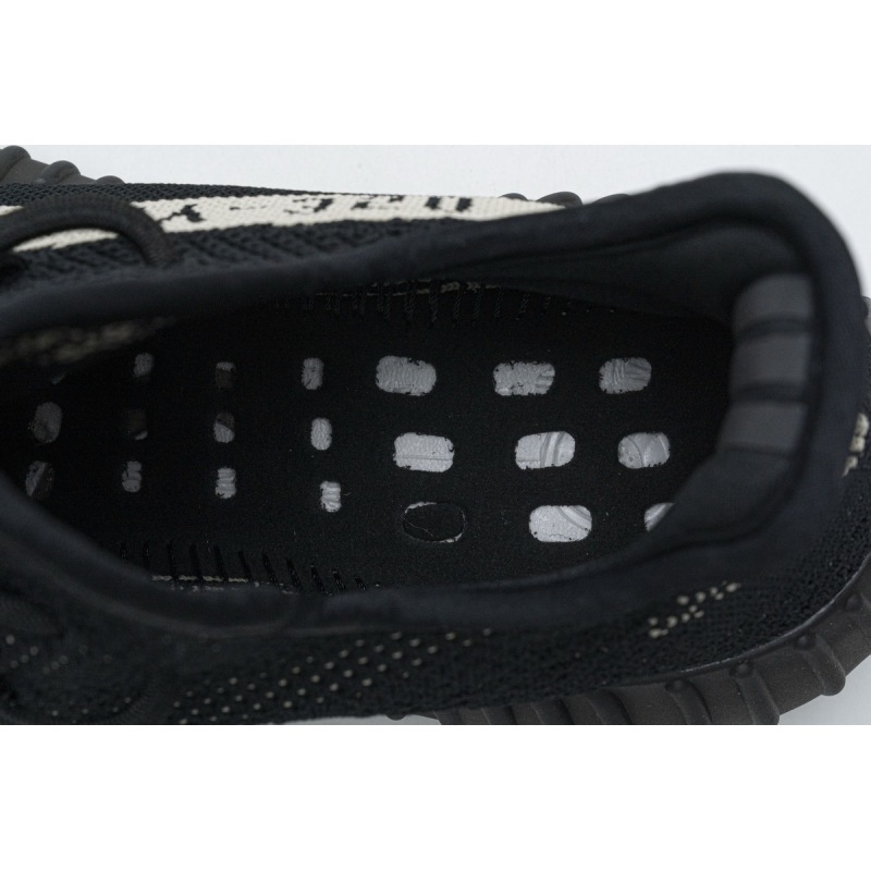 (OG)Adidas Fake Yeezy 350 V2 Core BlackWhite Real Boost BY1604