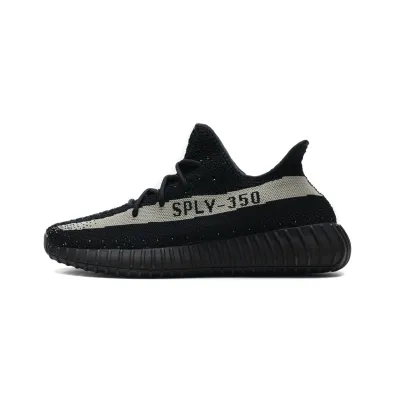 (OG)Adidas Fake Yeezy 350 V2 Core BlackWhite Real Boost BY1604 01