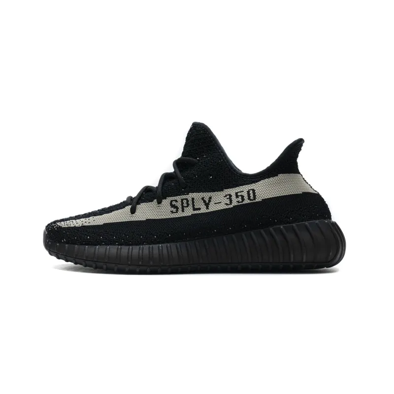 (OG)Adidas Fake Yeezy 350 V2 Core BlackWhite Real Boost BY1604