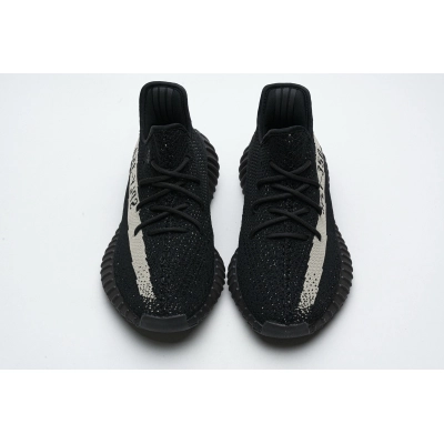 (OG)Adidas Fake Yeezy 350 V2 Core BlackWhite Real Boost BY1604 02