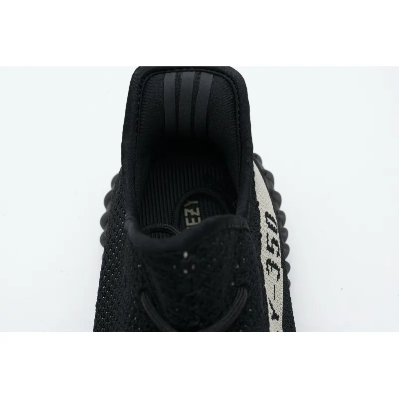 (OG)Adidas Fake Yeezy 350 V2 Core BlackWhite Real Boost BY1604