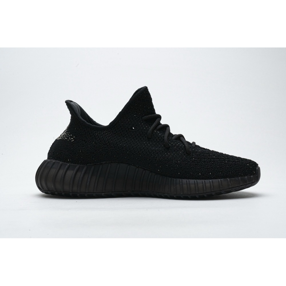 (OG)Adidas Fake Yeezy 350 V2 Core BlackWhite Real Boost BY1604