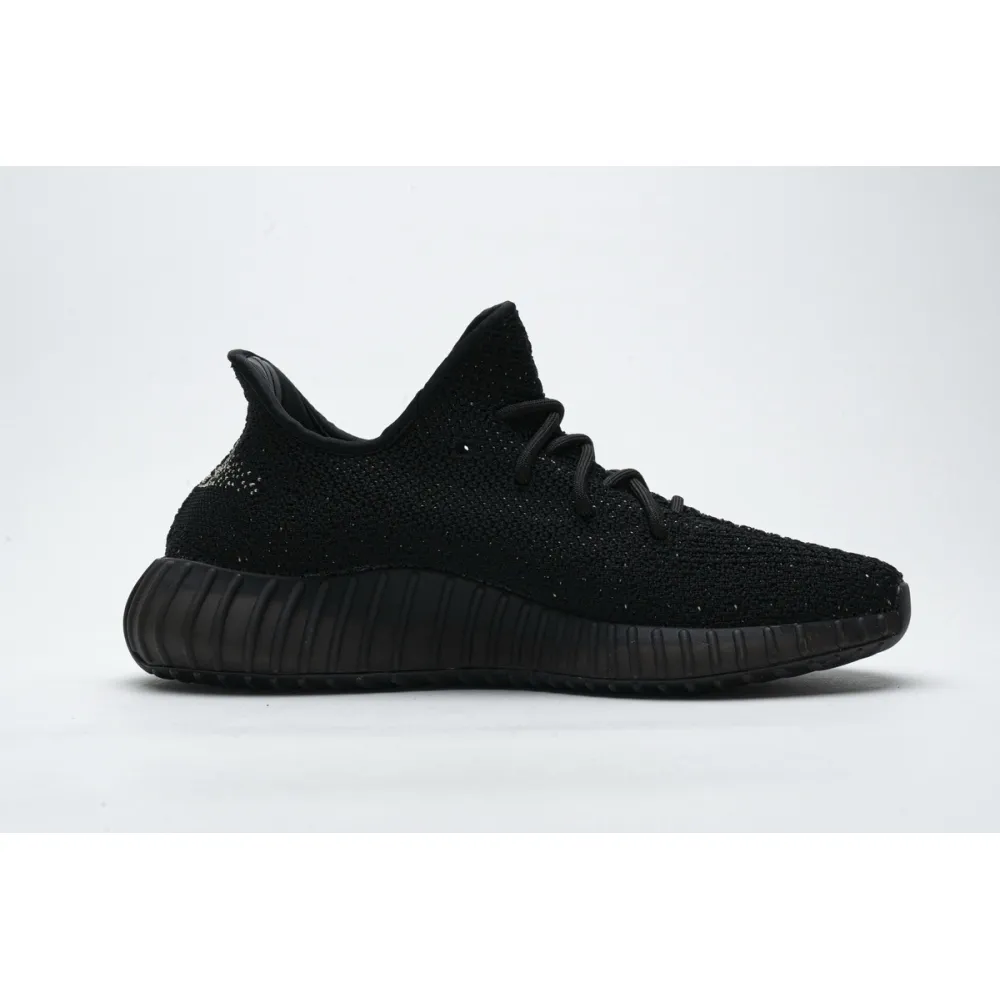 (OG)Adidas Fake Yeezy 350 V2 Core BlackWhite Real Boost BY1604