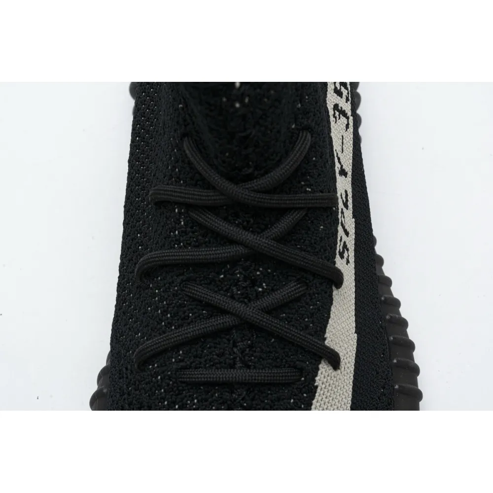 (OG)Adidas Fake Yeezy 350 V2 Core BlackWhite Real Boost BY1604