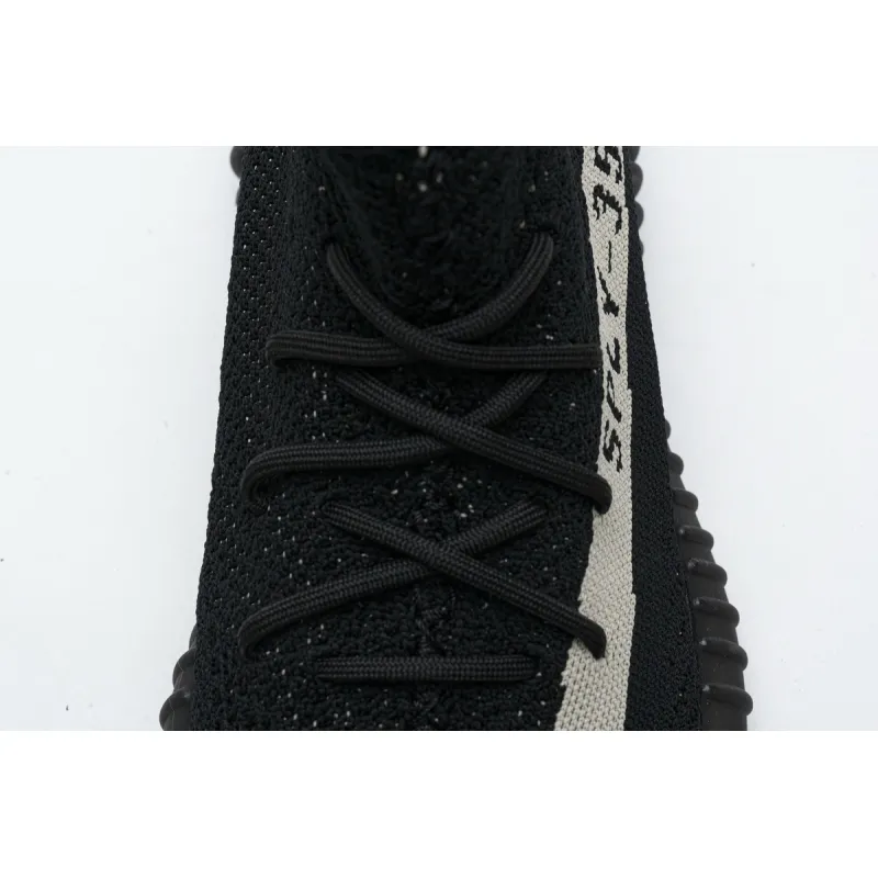 (OG)Adidas Fake Yeezy 350 V2 Core BlackWhite Real Boost BY1604