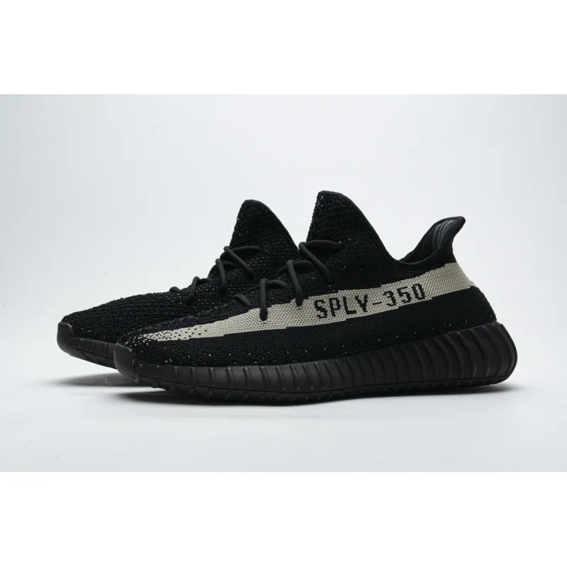 (OG)Adidas Fake Yeezy 350 V2 Core BlackWhite Real Boost BY1604