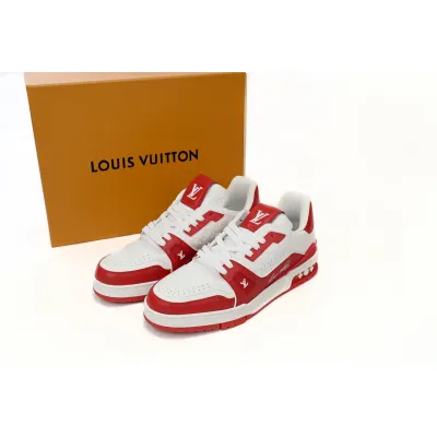 Louis Vuitton Trainer #54 Signature Red White 02