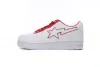 Cheap  Fake BapeSta Low White Red Border 1J30-291-017