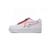 Cheap  Fake BapeSta Low White Red Border 1J30-291-017