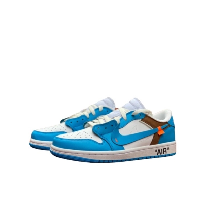 (OG)Off White x Air Jordan 1 low “UNC”ZC0790-148 01