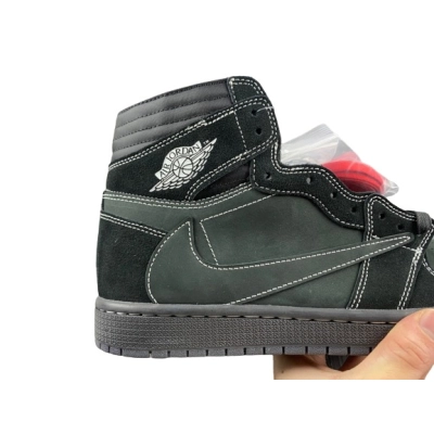 Travis Scott x Air Jordan 1 High Black Phantom  01