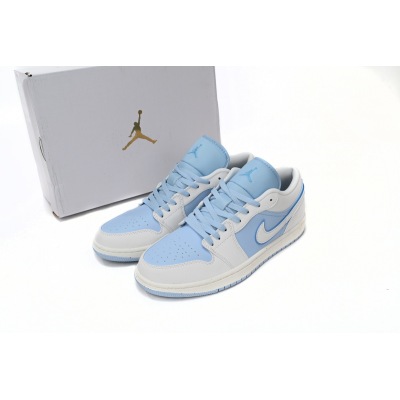 Air Jordan 1 Low Light Blue And White  DV1299-104 02
