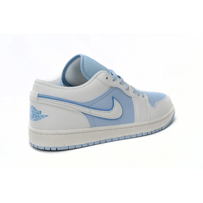 Air Jordan 1 Low Light Blue And White  DV1299-104