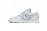Air Jordan 1 Low Light Blue And White  DV1299-104
