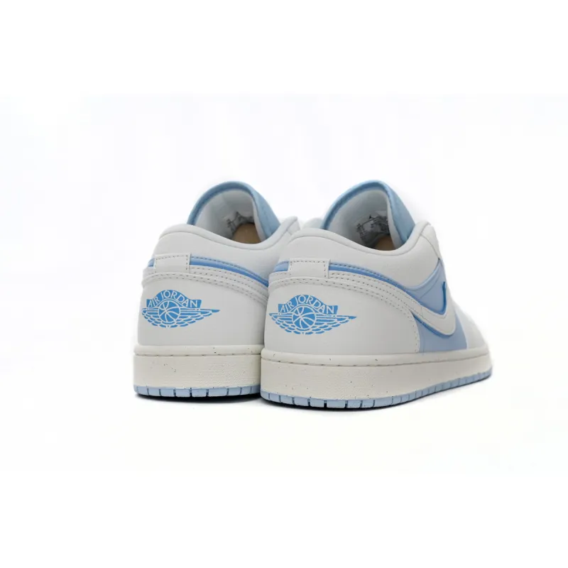 Air Jordan 1 Low Light Blue And White  DV1299-104