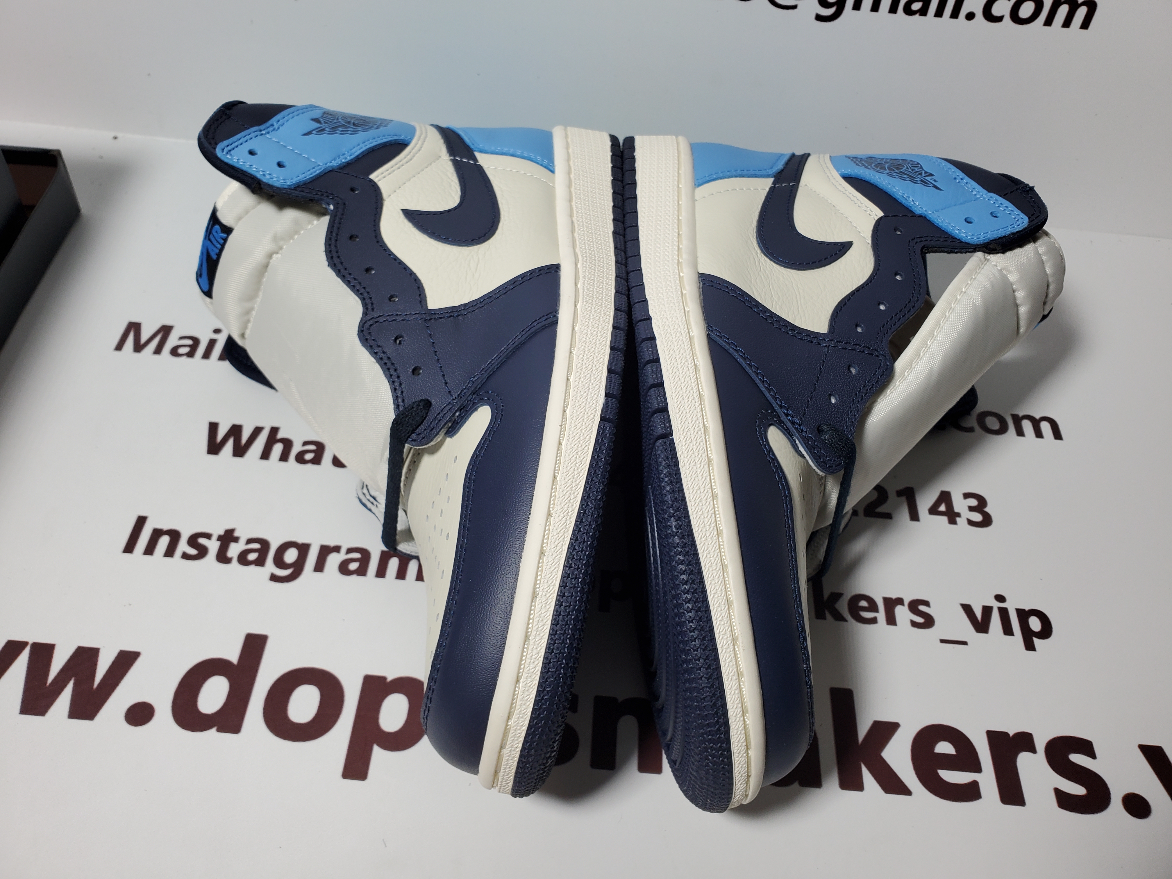 (OG)Air Jordan 1 Retro High Obsidian UNC 555088-140
