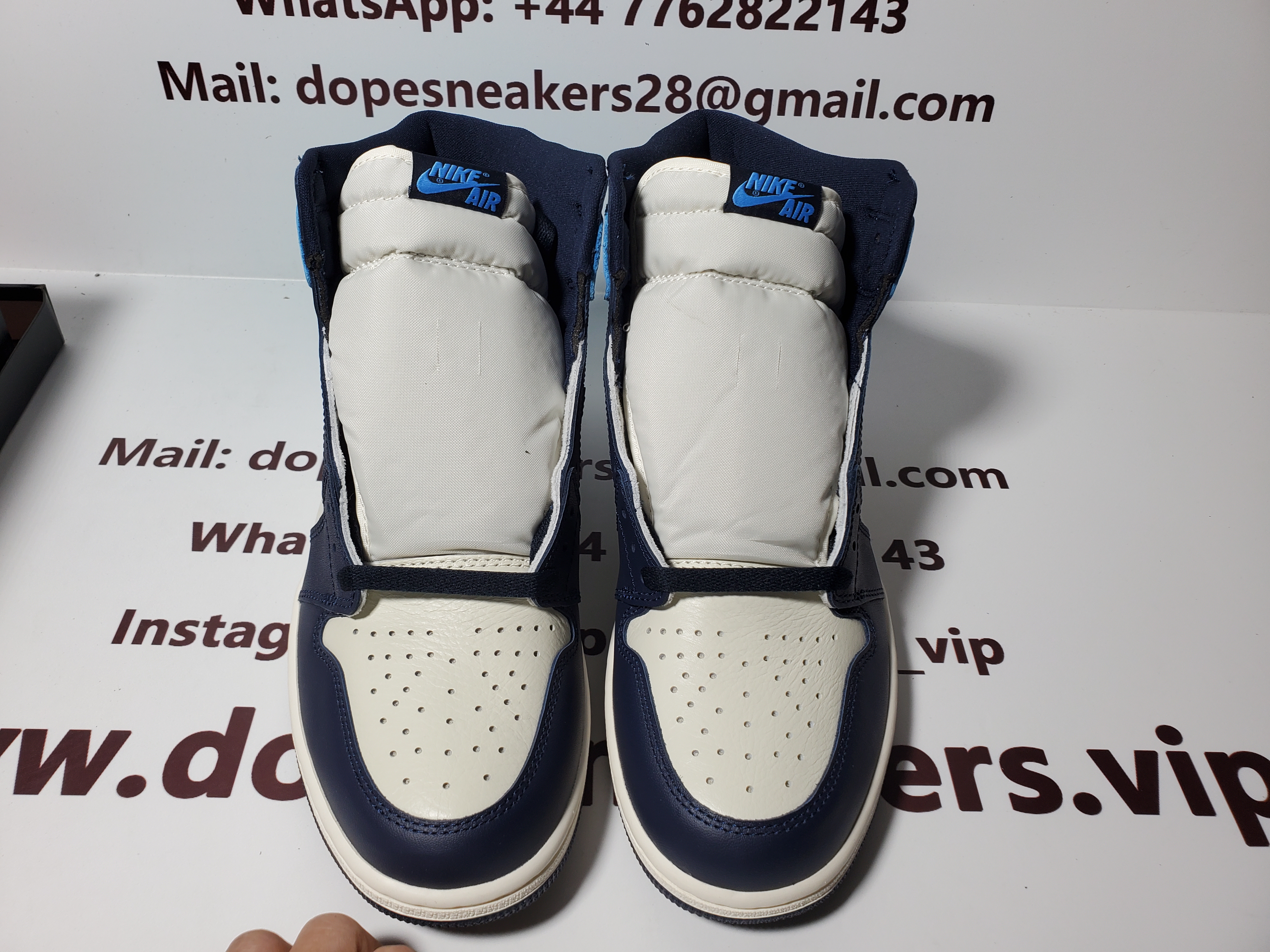 (OG)Air Jordan 1 Retro High Obsidian UNC 555088-140