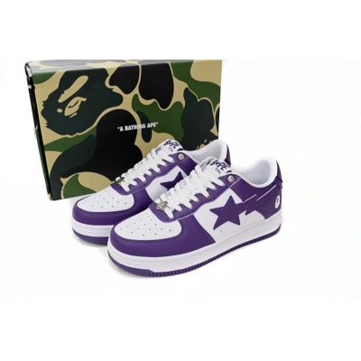 Cheap  Fake BapeSta A Bathing Ape  Low White Purple 1170 0191 007 02