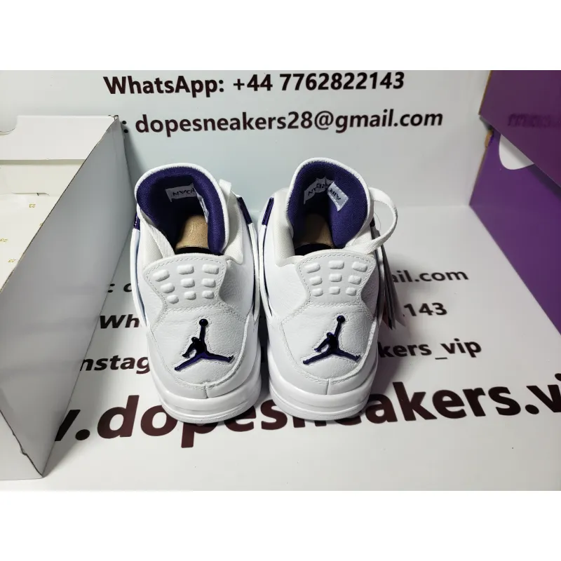 Air Jordan 4 Retro Purple Metallic CT8527-115  (Top Quality)