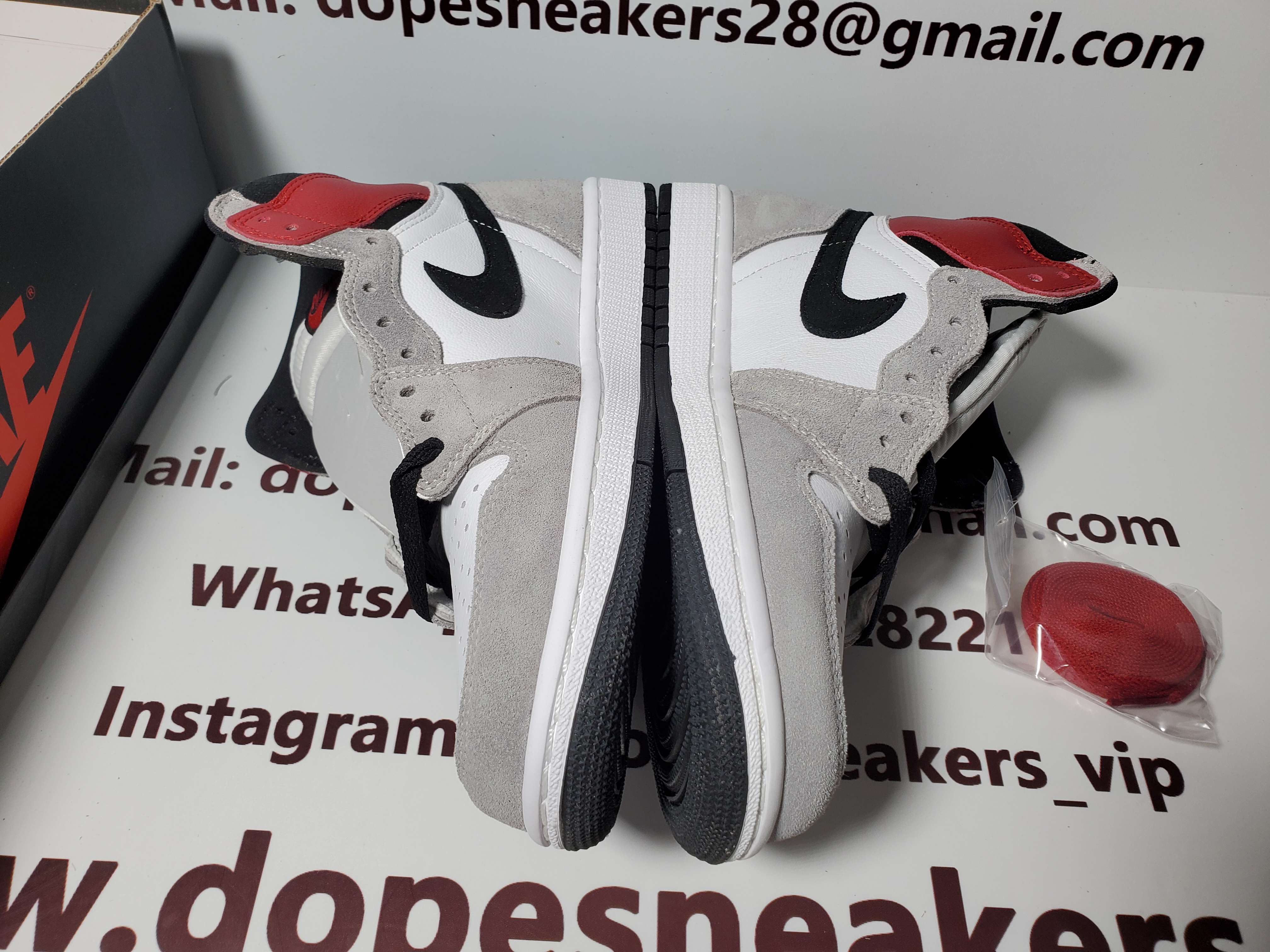 (OG)Air Jordan 1 Retro High Light Smoke Grey 555088-126