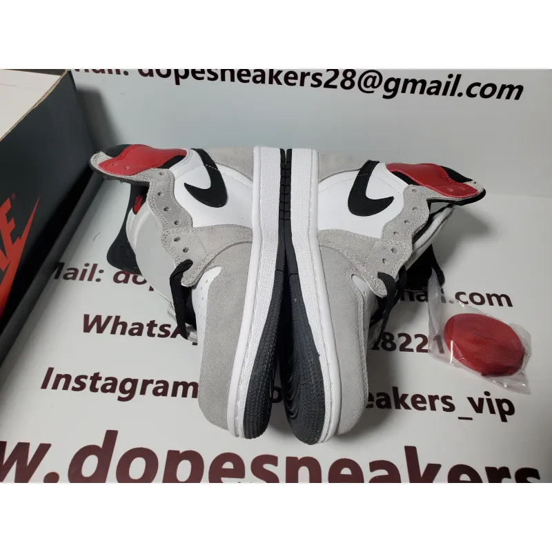 (OG)Air Jordan 1 Retro High Light Smoke Grey 555088-126