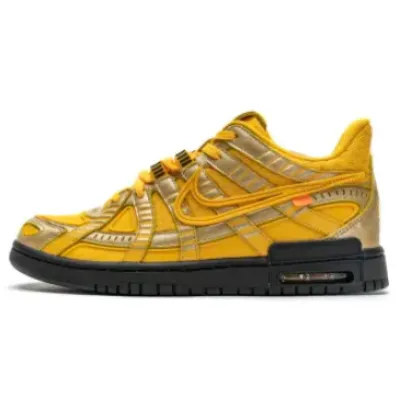 Nike Air Rubber Dunk Off-White University Gold  CU6015-700 01